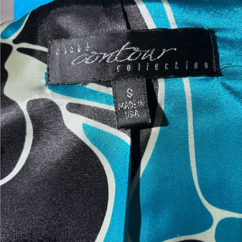 Cache Contour dress coat women’s small silk lining - Picture 5 of 7